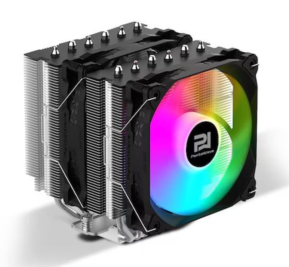 PentaWave 펜타웨이브 S06D LE ARGB 블랙 CPU쿨러 듀얼타워 공랭대장급쿨러