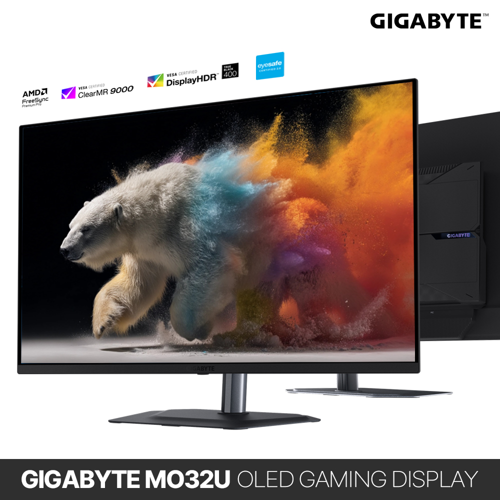 GIGABYTE MO32U QD OLED 32인치 4K 165Hz 0.03ms HDR True Black 400 게이밍 모니터