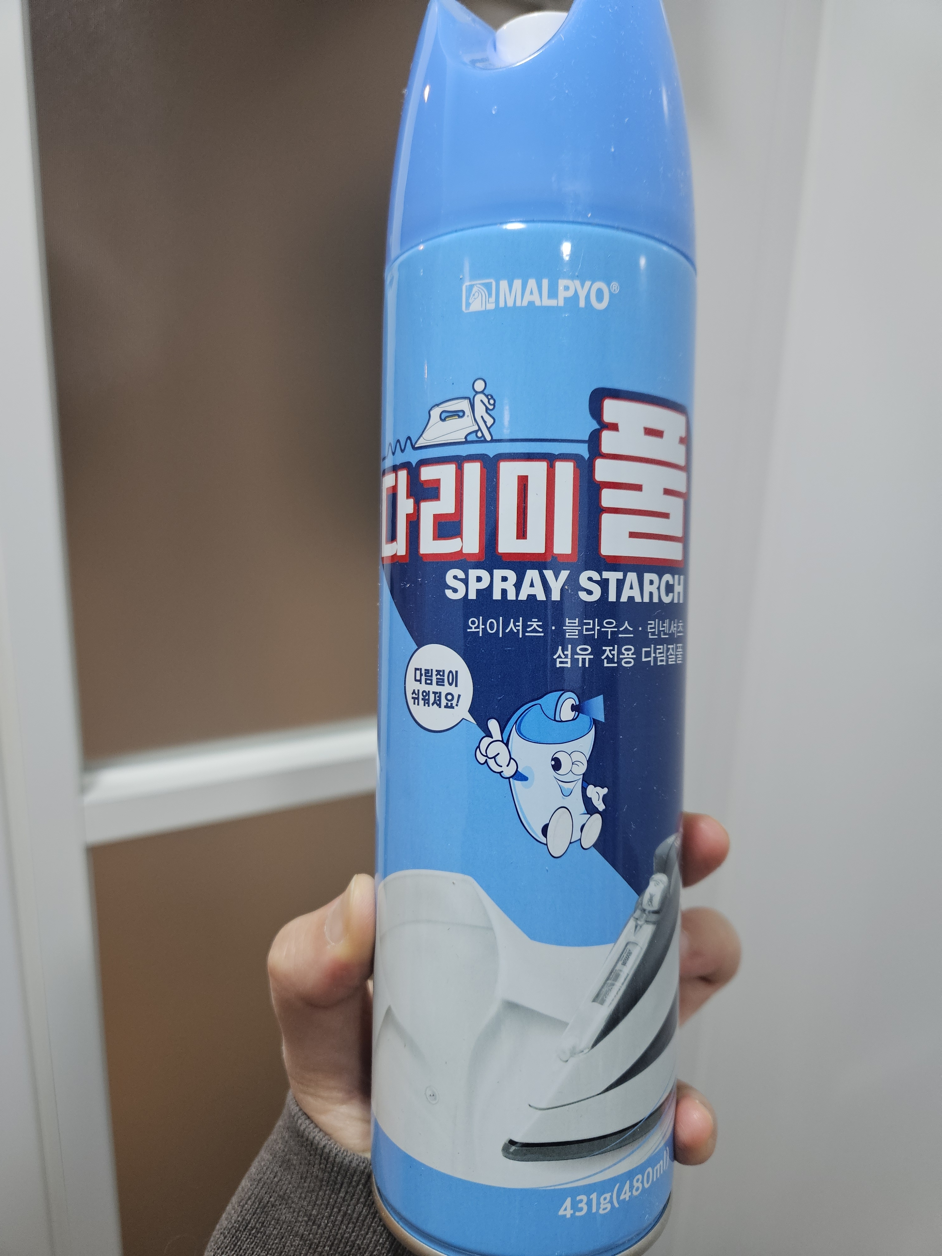 말표 스프레이 다리미풀 고급의류 다림질풀