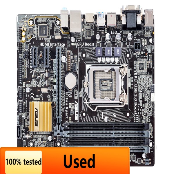 Asus B85M-G PLUS Intel 오리지널 데스크탑 마더보드 LGA 1150 코어 i7 DDR3 32G 중고