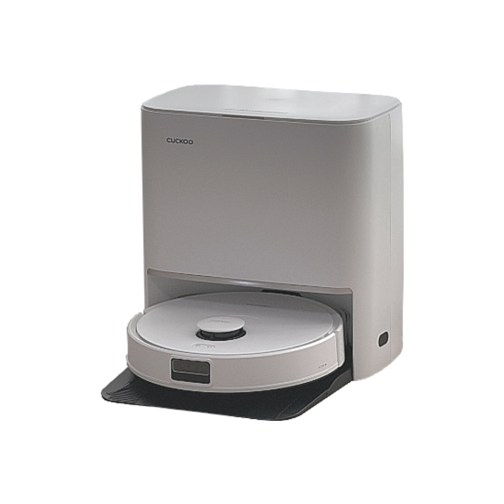 쿠쿠홈시스 쿠쿠 로봇청소기 올인원 자동 물걸레 Ai 카메라센서 이중보안 CRVC-BAC0510NW