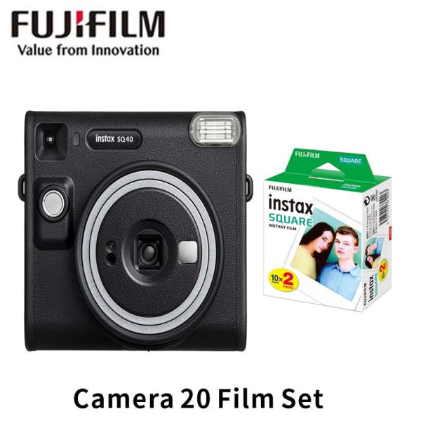 Fujifilm Instax Square 필름 카메라 SQ40 4인치 레트로 원샷