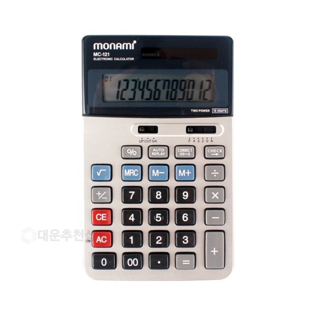 울언니협력사 대운추천샵 모나미 MC-121 계산기 미니계산기 휴대용계산기 일반계산기 타건감 작은일반계산기