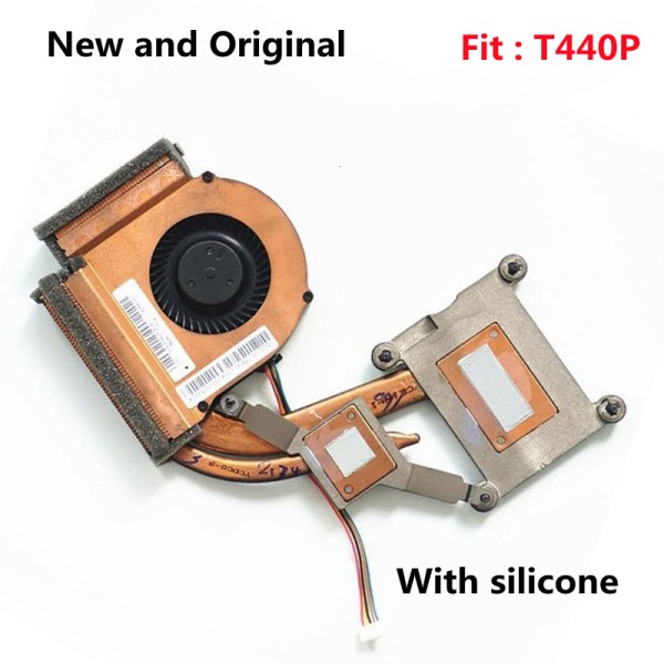 오리지널 CPU 냉각 팬 방열판 라디에이터 쿨러 레노버 씽크패드 T440P SWG 노트북용 개별 그래픽 FRU:00HM903 신제품