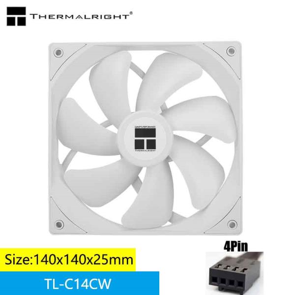 Thermalright TL-C14CW-S ARGB 섀시 냉각 선풍기 마더 보드 시리즈 동기화 지원 14cm