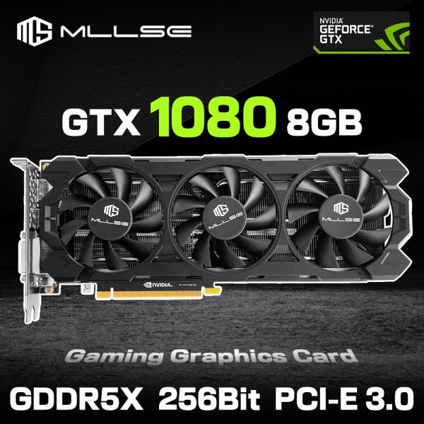 MLLSE NVIDIA GeForce GTX 1080 8GB GDDR5X 256비트 PCIe 3.0 x16 16nm 데스크탑 컴퓨터 게임용 GPU 새 카드 Placa De Vide