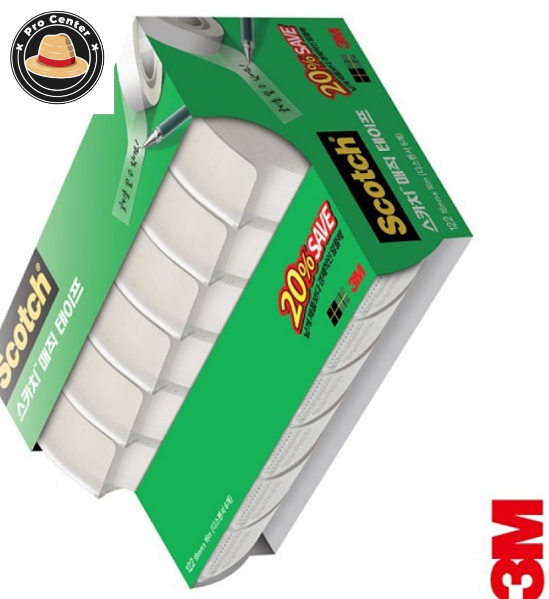 박프로센터 스카치 매직테이프 18mm x 16m 문구용품 다용도테이프