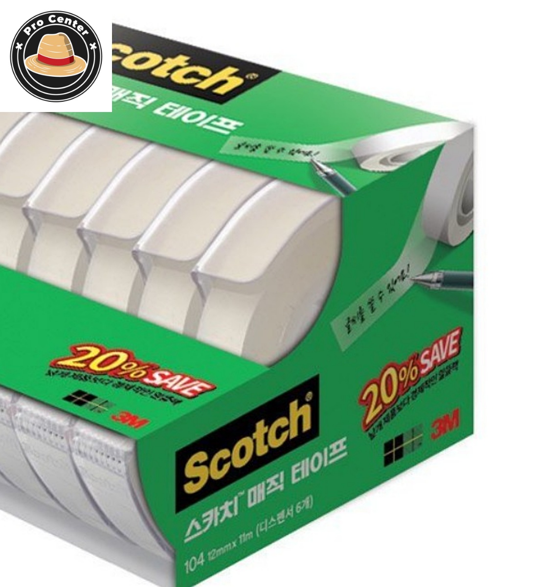 박프로센터 스카치 매직테이프 12mm x 11m 다용도테이프