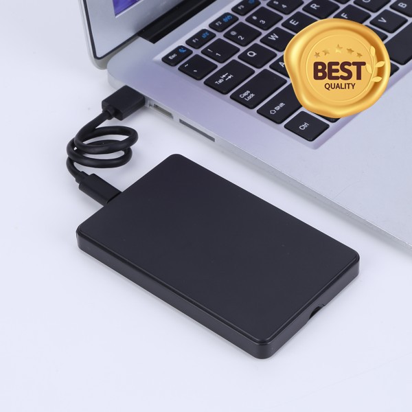 100% 호환 USB3.1 HDD 박스 to Type-C 케이블 포함) 2.5인치 모바일 하드 디스크 드라이버 불필요 LED 표시등 SATA 1/2/3 또는 SSD 지원