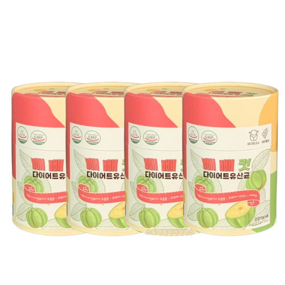 빼빼컷 다이어트 유산균 2.5g 30포 X4박스