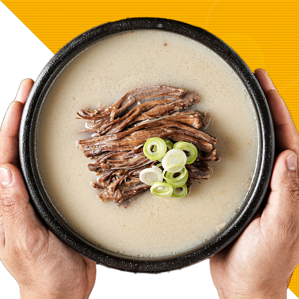 찬스푸드클럽 한우사골고기곰탕 600g 28시간 전통방식 고와낸 한우 사골 곰탕 캠핑간편식