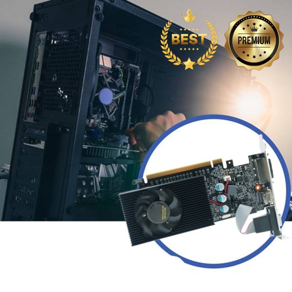 GT730 그래픽 카드 데스크탑용 2GB DDR3 64비트 HDMI 호환 비디오 - 게임 준비 완료