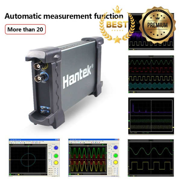 Hantek 6022BE & 자동 오실로스코프 노트북 PC USB 휴대용 осциллограф 2 디지털 스토리지 20MHz 48MSa/s