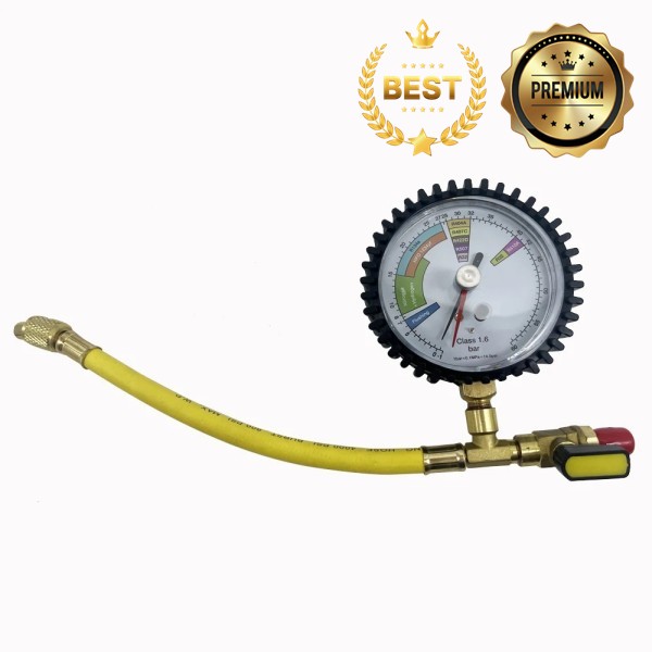 에어컨 냉매 자동차 HVAC 시스템용 질소 압력 게이지 테스터(R134a R22 R407C