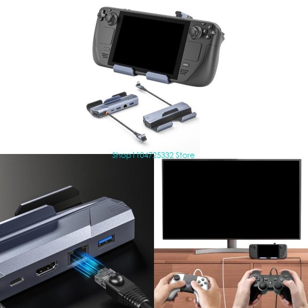 4K HDMI2.0 및 PD 충전 기능이있는 노트북 콘솔 용 P5EA 빠른 속도 스테이션