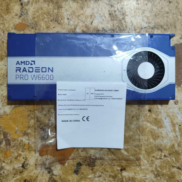 [해외]Radeon Pro W6600 그래픽 비디오 카드용 프레임 쉘 팬