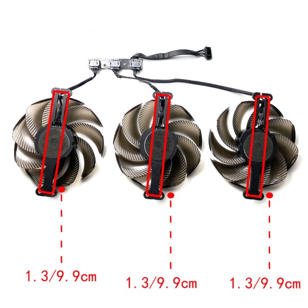 [해외]게임락 그래픽 카드 교체 선풍기 TH9520B2H-PCB01 PALIT GeForce RTX4070tiS 4080 용 신제품