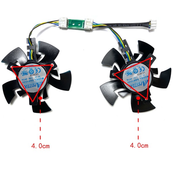 [해외]DATALAND Radeon PowerColor PCs + R9 380 285 Cool Energy 국제판 그래픽 카드 교체 선풍기 GA81O2U 신제품