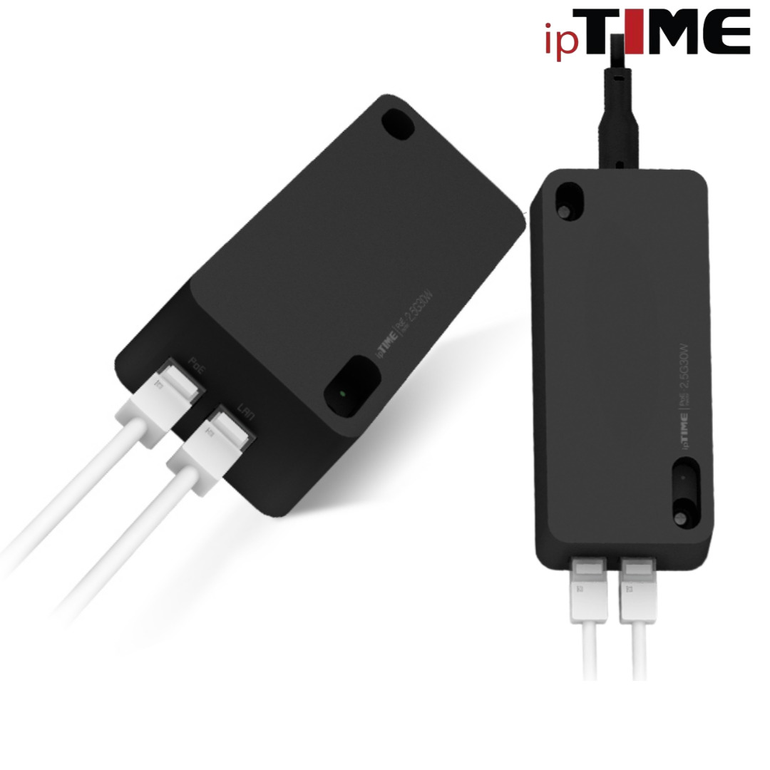 아이피타임 PoE 인젝터-2.5G30W 스위칭허브 2.5기가 전원/데이타 100m전송