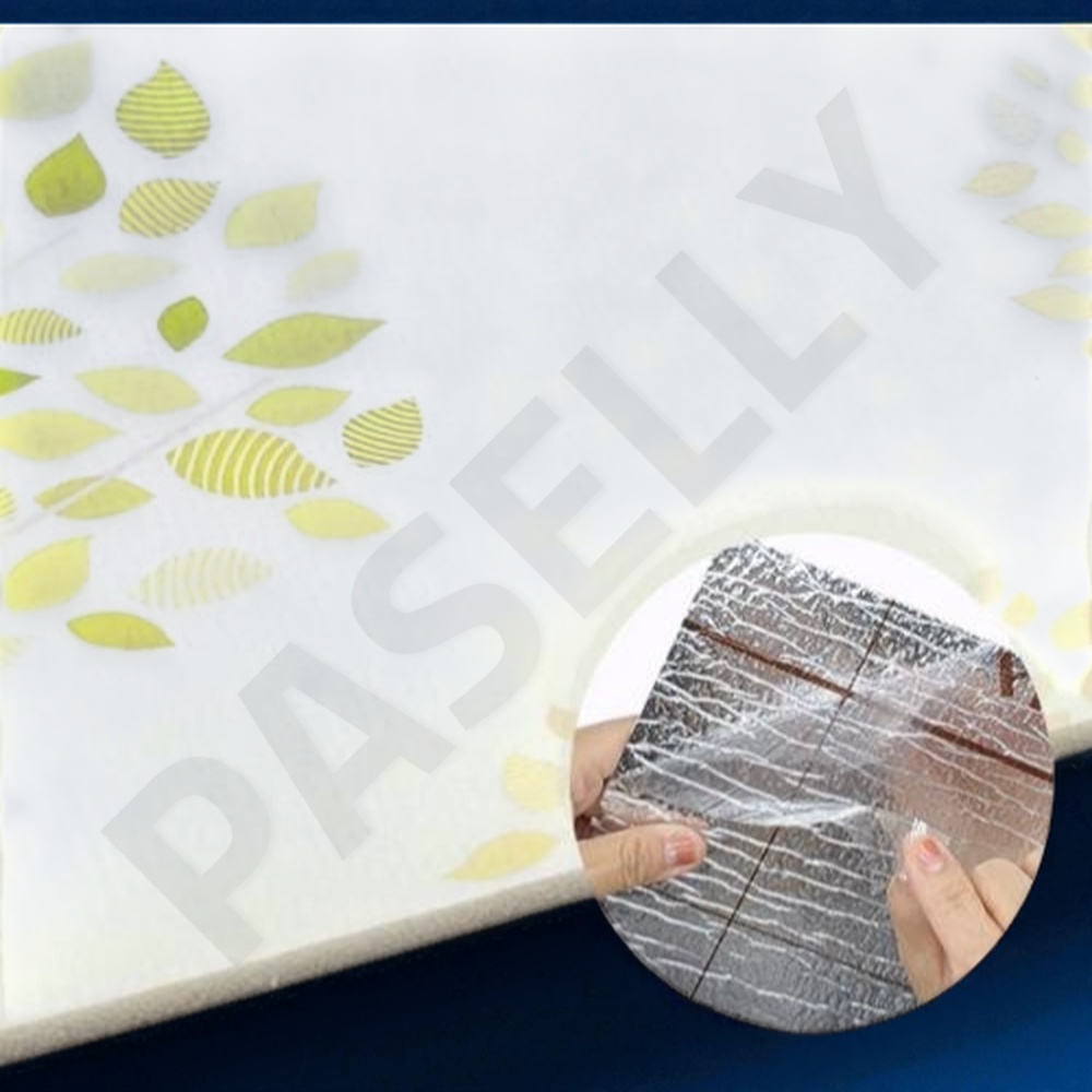 파샐리 겨울철보온벽지 여름철냉방효율벽지 접착식 1mx20m 에버그린