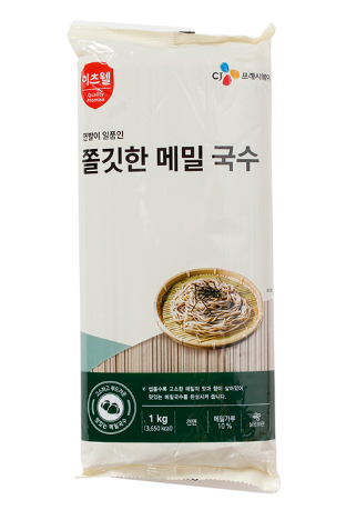 이츠웰 쫄깃한메밀국수 건면 메밀소바 메밀막국수 국수면 메밀면 1kg, 5개