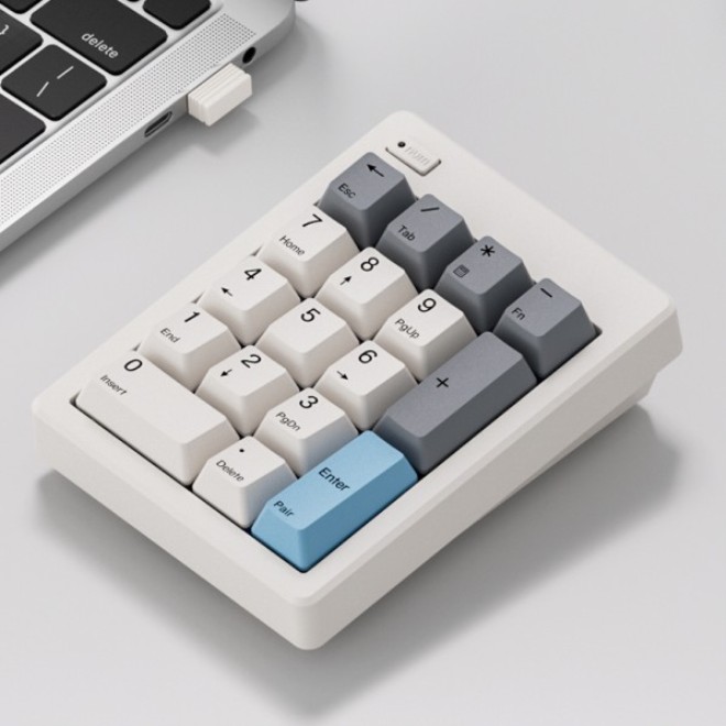 [해외]키보드 매직 포스 MF17 숫자 2.4G 무선 블루투스 듀얼 모드 가스켓 맞춤형 핫 스왑 사무실 기계 키패드 선물