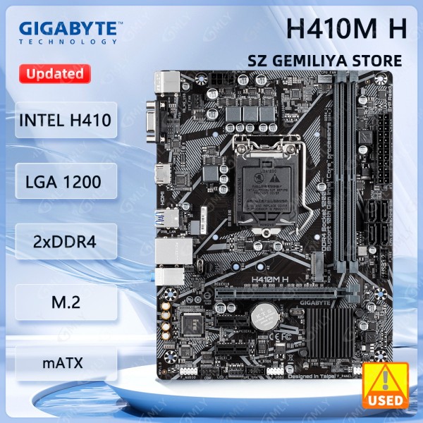 기가바이트 H410M H 마더보드 인텔 64GB LGA1200 DDR4 마이크로 ATX 지원 코어 i9-10900F 셀러론 G5925