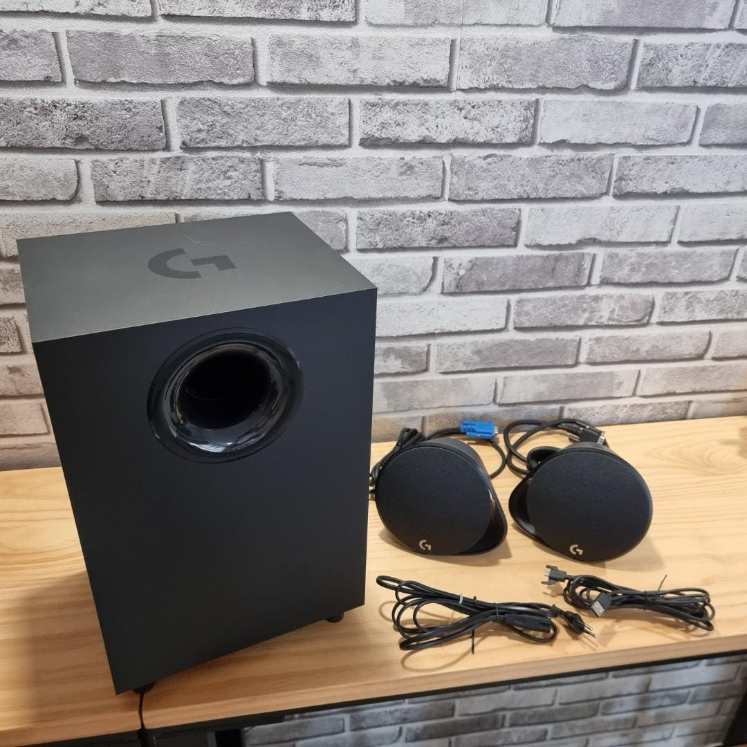 [국내정품] 로지텍G G560 라이트싱크 LIGHTSYNC PC 유무선 블루투스 게이밍 스피커 RGB 2.1채널 (1년 보증) + 오디오케이블증정