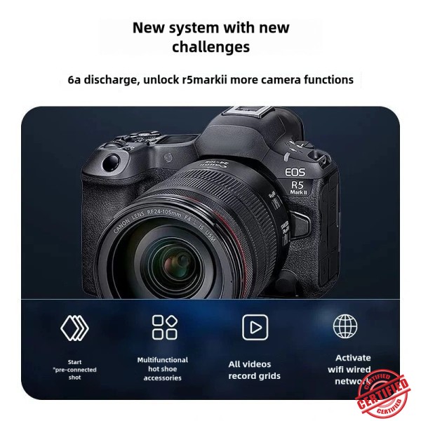 캐논 카메라 배터리 R5 2 세대 MarkII DSLR R5CR6IIR7D90D70R5 L1 5D4 에 적합한 LP-E6P 2400mAh 신제품