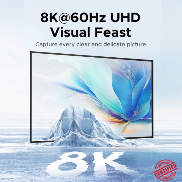 UGREEN DP USB-C 스위치 2 In 1 Out 8K 60Hz 비디오 전환기 노트북 데스크탑 모니터 프로젝터 가정용 사무실용