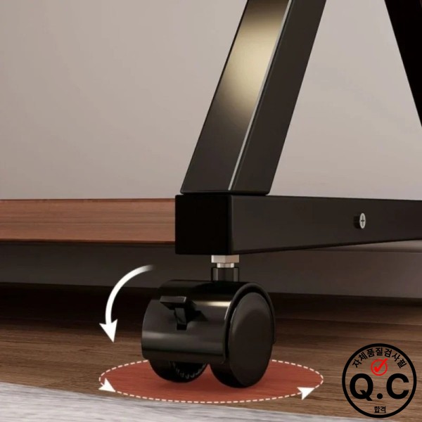 노트북 스탠딩 데스크 컴퓨터 책상 (소형 공간용) 키보드 트레이, 모니터 수납 포함 홈 오피스 테이블