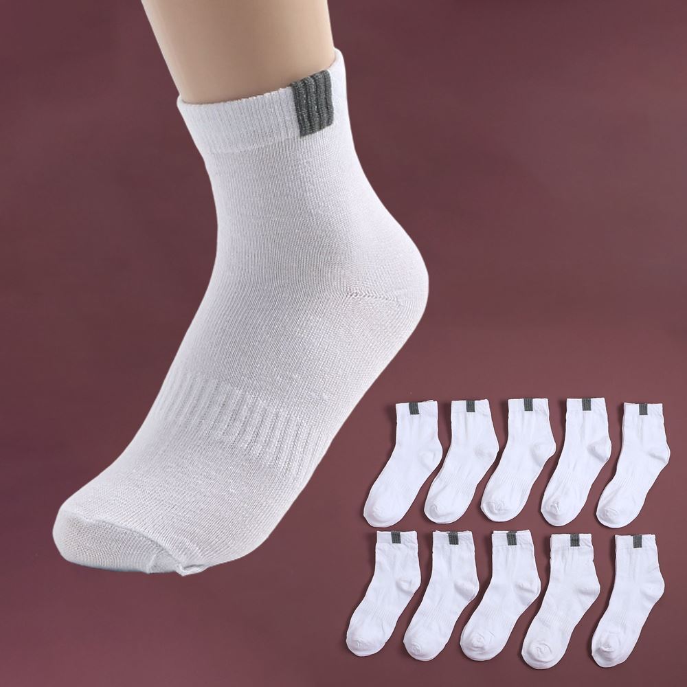 옴니당협력사 남성 단목양말 흰색 그레이 포인트 10p 학생 사계절 덧신 가을 일상 데일리