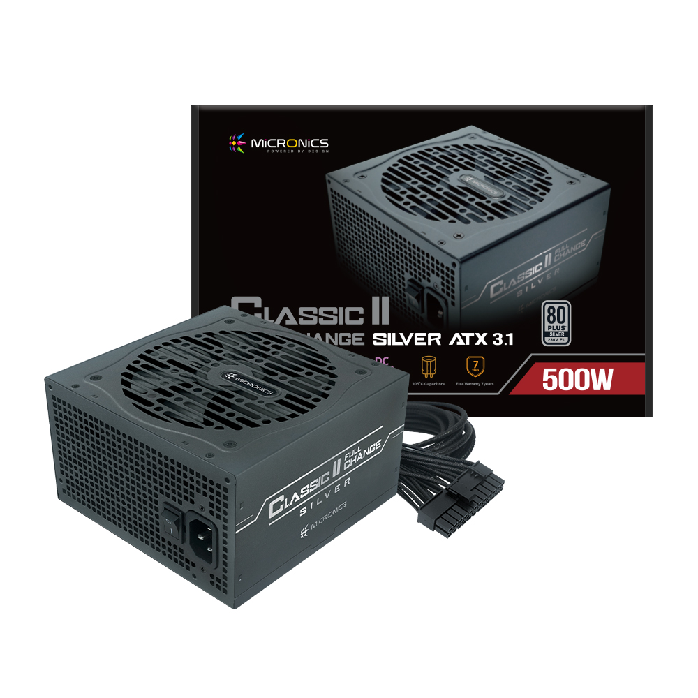 한미마이크로닉스 마이크로닉스 CLASSICII 컴퓨터파워 500W 80PLUS 실버 파워서플라이