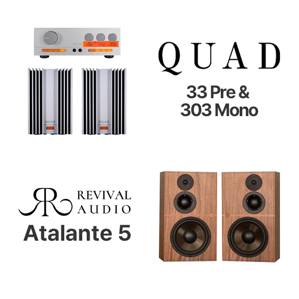Quad(쿼드) 33 프리 & 303 모노 Revival Audio(리바이벌 오디오) ATALANTE 5 패키지