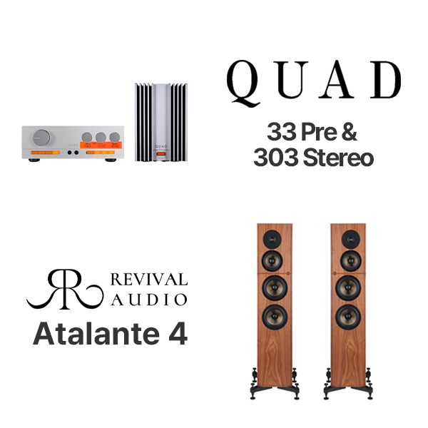 Quad(쿼드) 33 프리 & 303 스테레오 + Revival Audio(리바이벌 오디오) ATALANTE 4