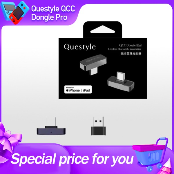 퀘스타일 QCC 동글 프로 LDAC 무손실 블루투스 5.4 송신기 스냅드래곤 사운드 및 AptX 지원