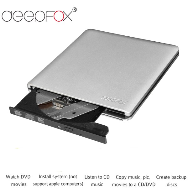 휴대용 USB 3.0 DVD-ROM CD 광학 드라이브 외부 슬림 디스크 리더 노트북 태블릿 프로모션