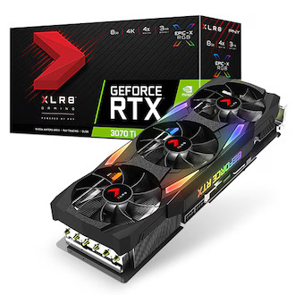 PNY [중고]PNY XLR8 지포스 RTX 3070 Ti UPRISING EPIC-X RGB D6X 8GB Triple