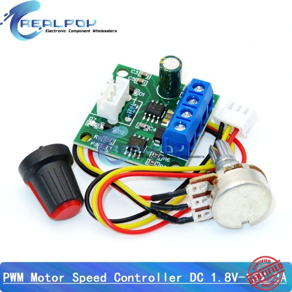 DC 1.8V-35V 2A 10A 30W PWM 모터 속도 컨트롤러 저전압 조정 가능한 드라이브