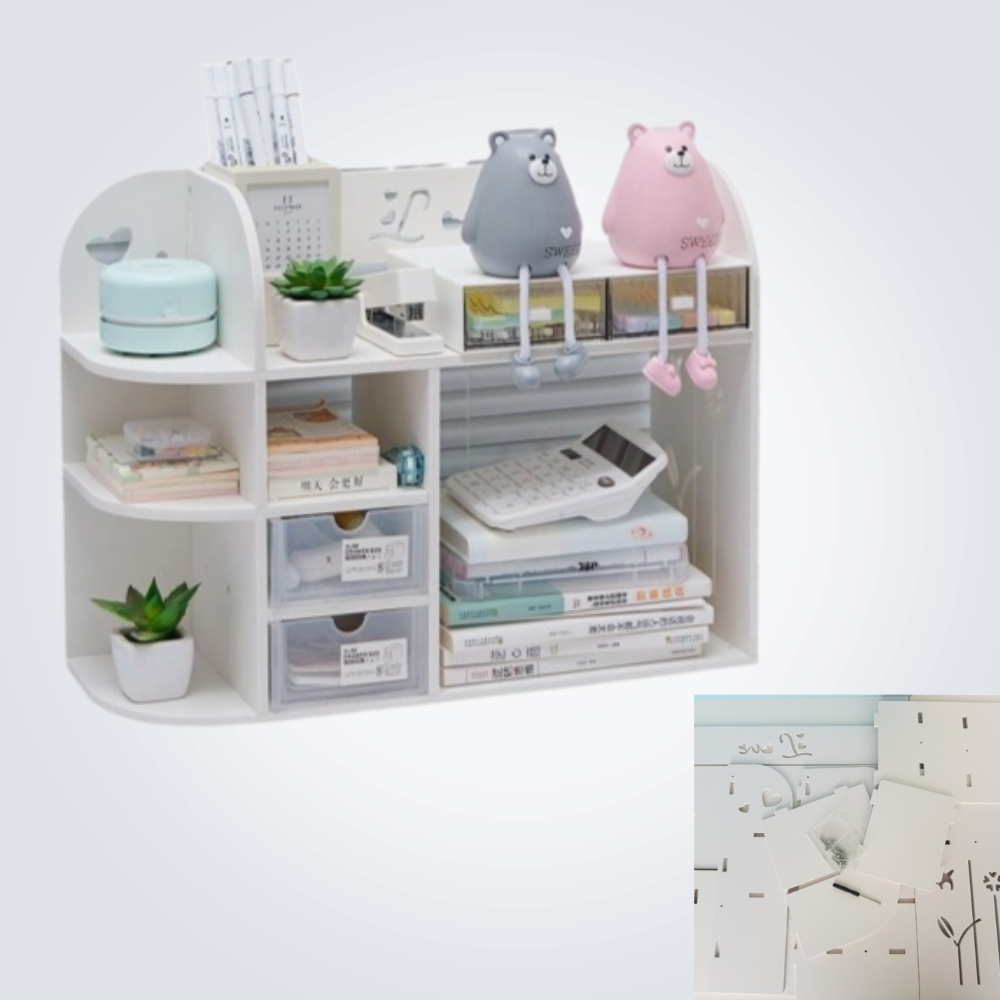 데스크 정리선반 책꽂이 학생 책상 책꽂이 수납선반 책장 수납함 사무용품 정리 진열대