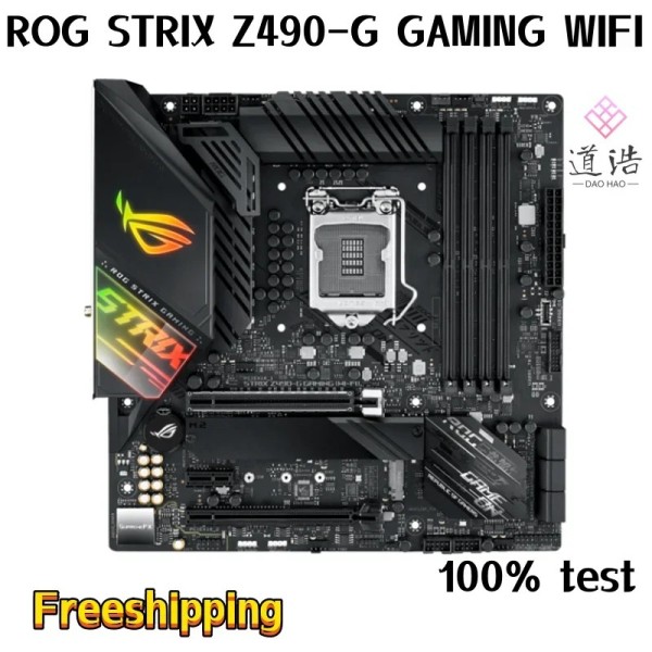 ROG STRIX Z490-G 게이밍 WIFI 마더보드 128GB HDMI PCI-E3.0 LGA 1200 DDR4 마이크로 완전 작동 테스트됨