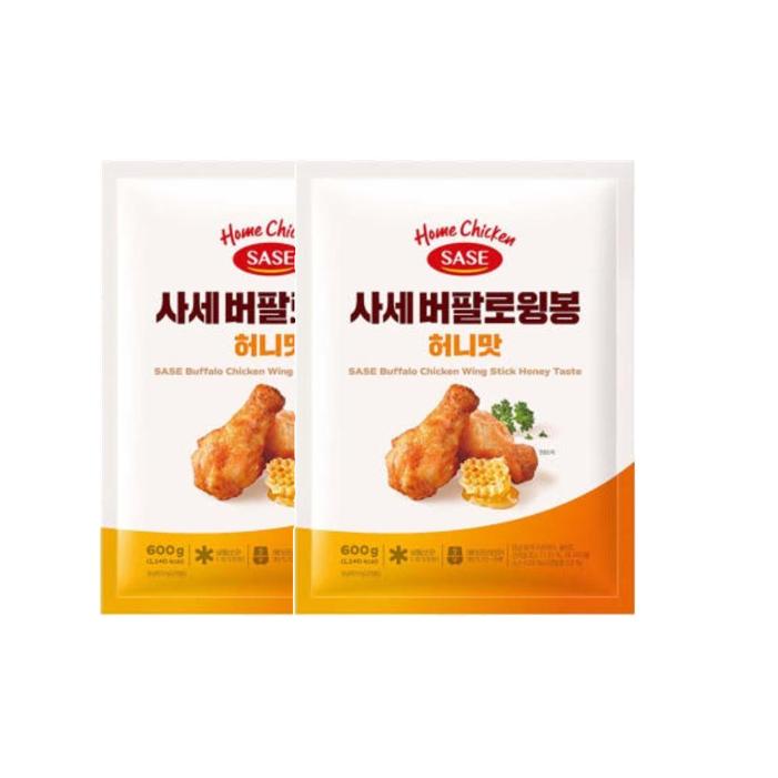 사세 버팔로 윙봉 허니맛 600g 2개 어린이 간식 캠핑 야식 안주 방학
