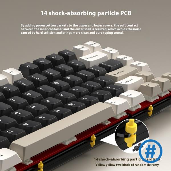 무선 블루투스 RAINY75 맞춤형 게이밍 키보드 알루미늄 바디 e스포츠 컨트롤러 생일 및 비 오는 날을 위한 완벽한