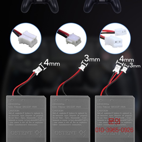 소니 PS4 프로 슬림 블루투스 듀얼 쇼크 컨트롤러 2세대 CUH-ZCT2 또는 OSTENT 배터리 팩 교체