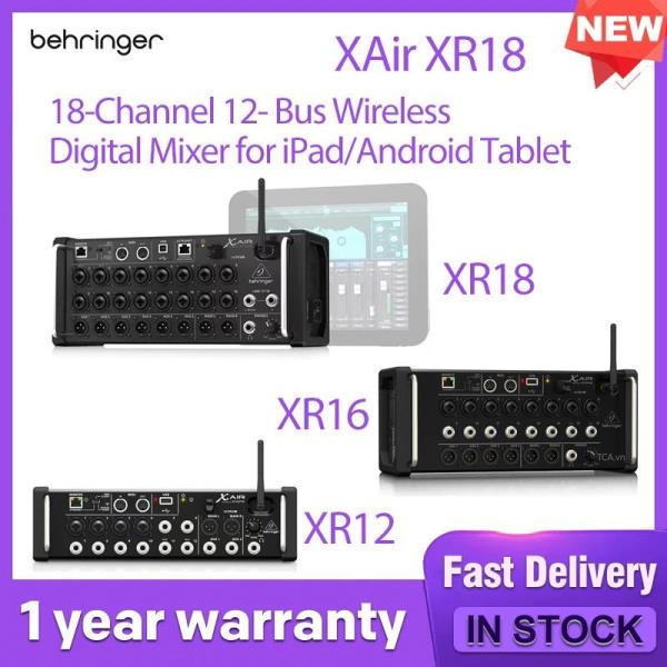 베링거 XAir XR18 18채널 12버스 무선 디지털 믹서 (아이매트/안드로이드 태블릿용 XR16 XR12 호환)