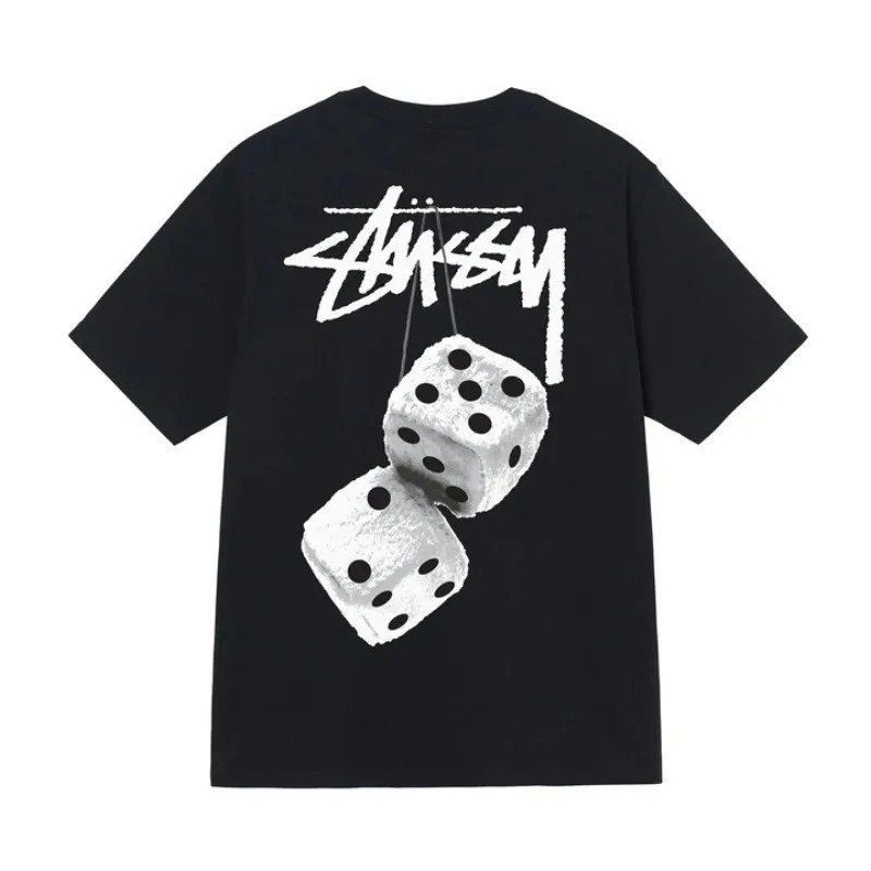 [해외]STUSSY 8 신상 여름 남성 반팔 티셔츠 캐주얼 루즈핏 홍콩 스타일 트렌디 브랜드 인스 라이프스타일 Beige S