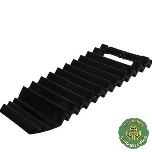 검정색 32.5cm 고무 타이어 그립 트랙 스노우 머드 플레이트 Escaper 자동차 도로 문제 해결