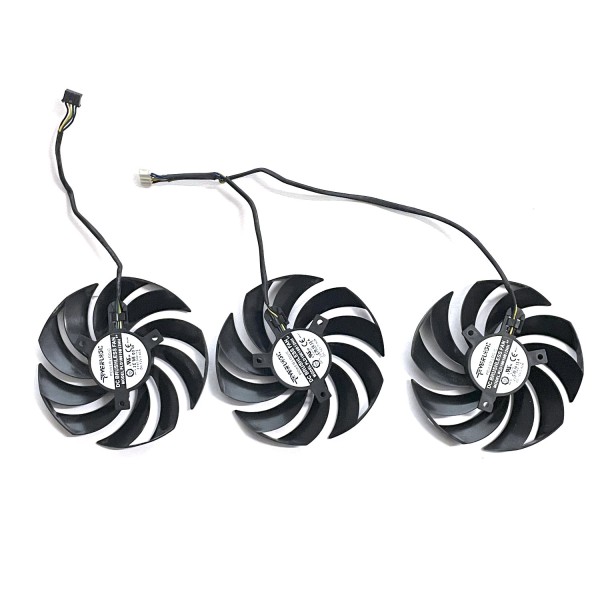 [해외]호환 MSI RTX3070 3070TI 3080 SUPRIM X 차오롱 그래픽 팬용  95MM 4핀 PLD10010B12HH 0.4A GPU 팬