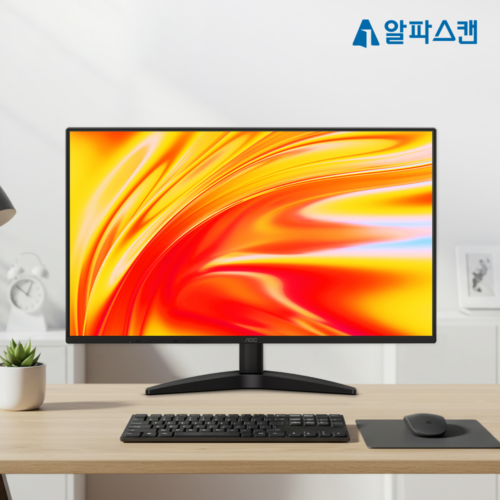 알파스캔 알파스캔 AOC 27B36H3 4면 보더리스 IPS 120 시력보호 무결점 컴퓨터 모니터