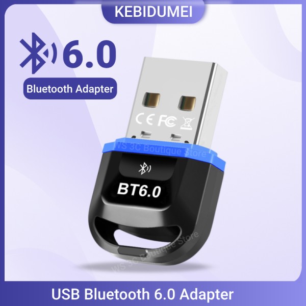 USB 블루투스 6.0 어댑터 5.4 동글 (PC 윈도우 11/10/8.1용) 수신기 (키보드/마우스용)